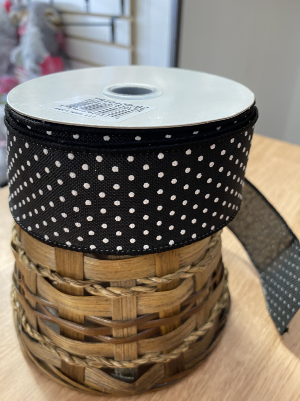Swiss Dots  Wired Ribbon By the Roll 1.5 x 10 Yards RGC115615